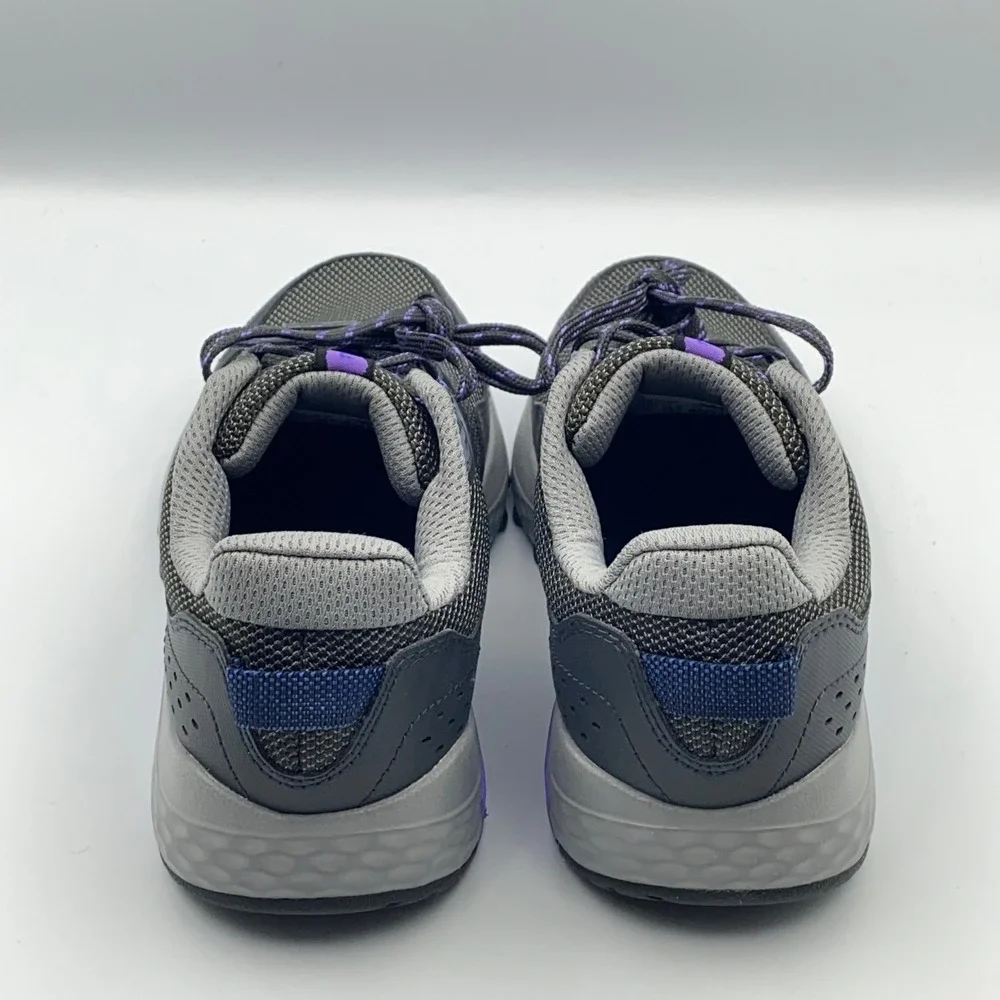 New Balance 410 V8 Trail Hiking Running Shoes Gray Purple Womens Size 6 WT410LQ8